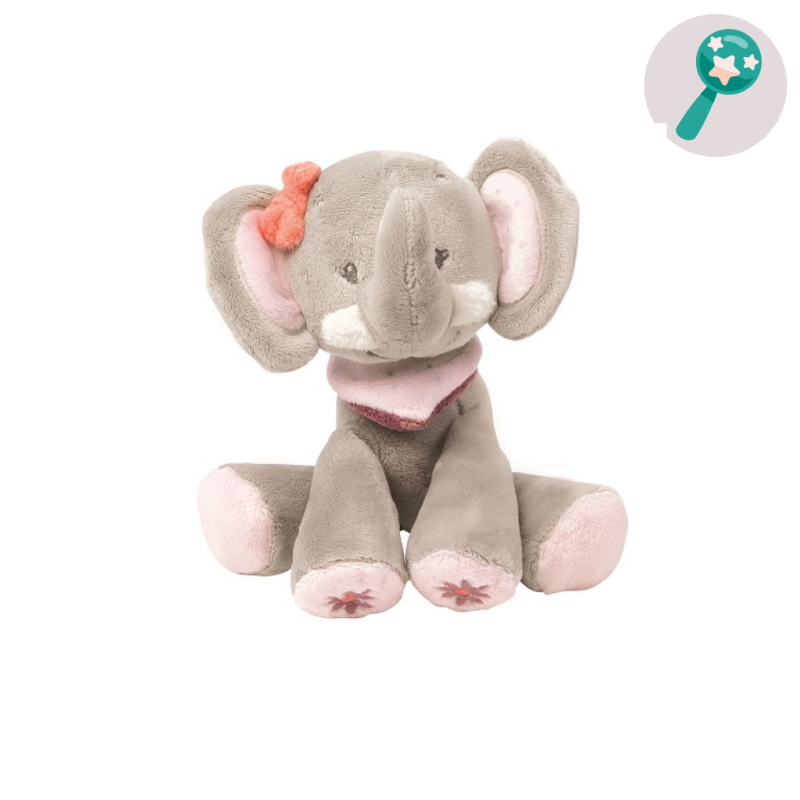  adele and valentine soft toy elephant grey  